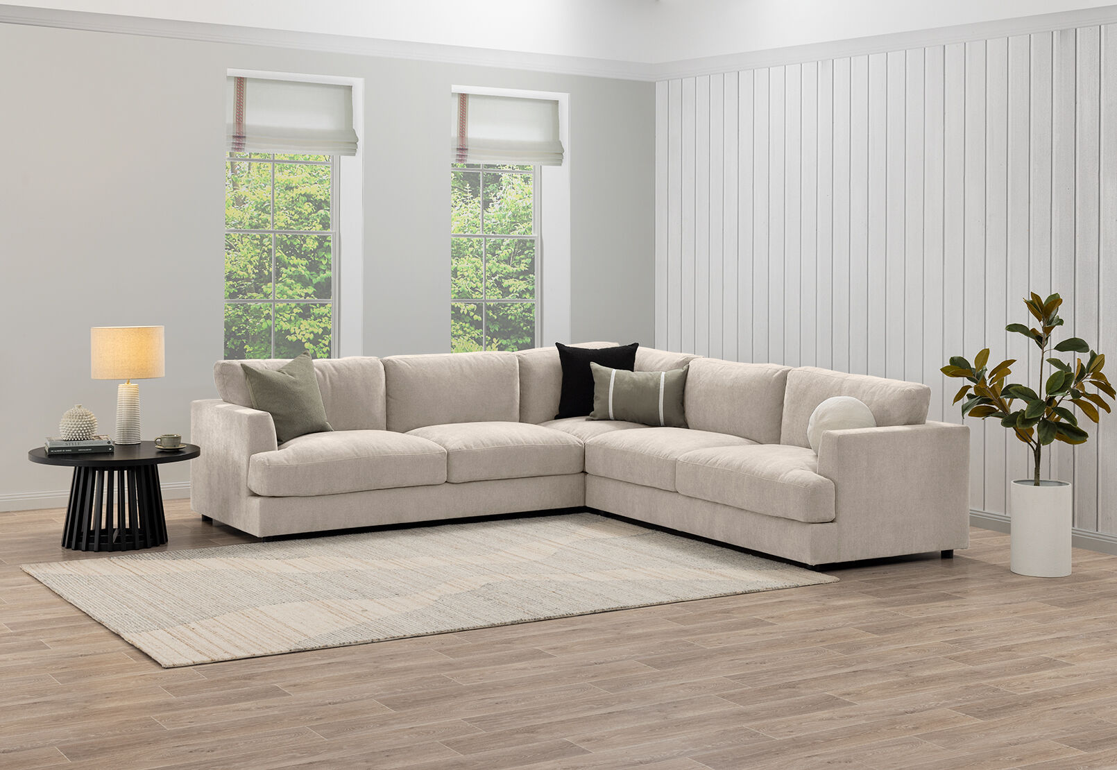 COURTNEY FABRIC - 5 Seater Corner Lounge COURTNEY FABRIC