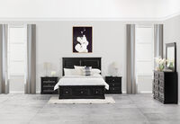 CHANELLE - 4 Piece Double Dresser Bedroom Suite CHANELLE