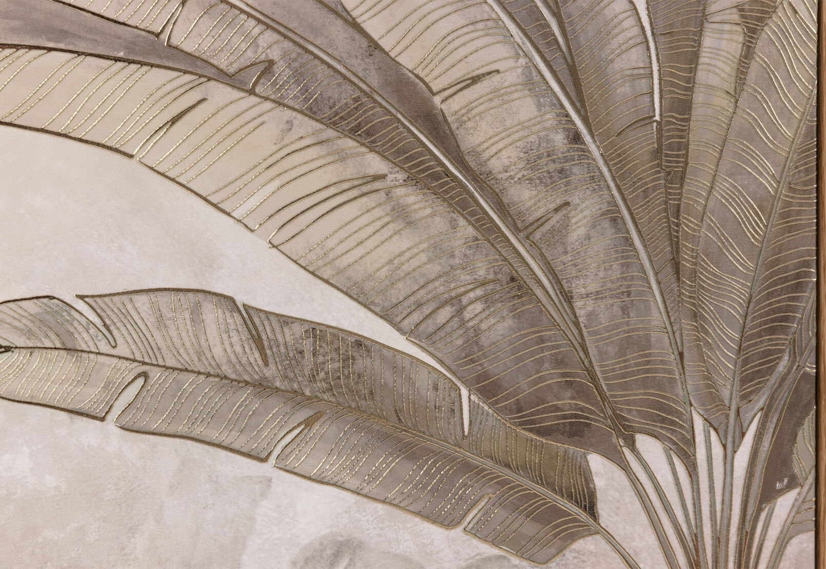 PALMSICA - 80 X 60cm Golden Palms Framed Canvas Wall Art PALMSICA