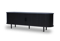 TANNER - 2 Door Black Entertainment Unit TANNER