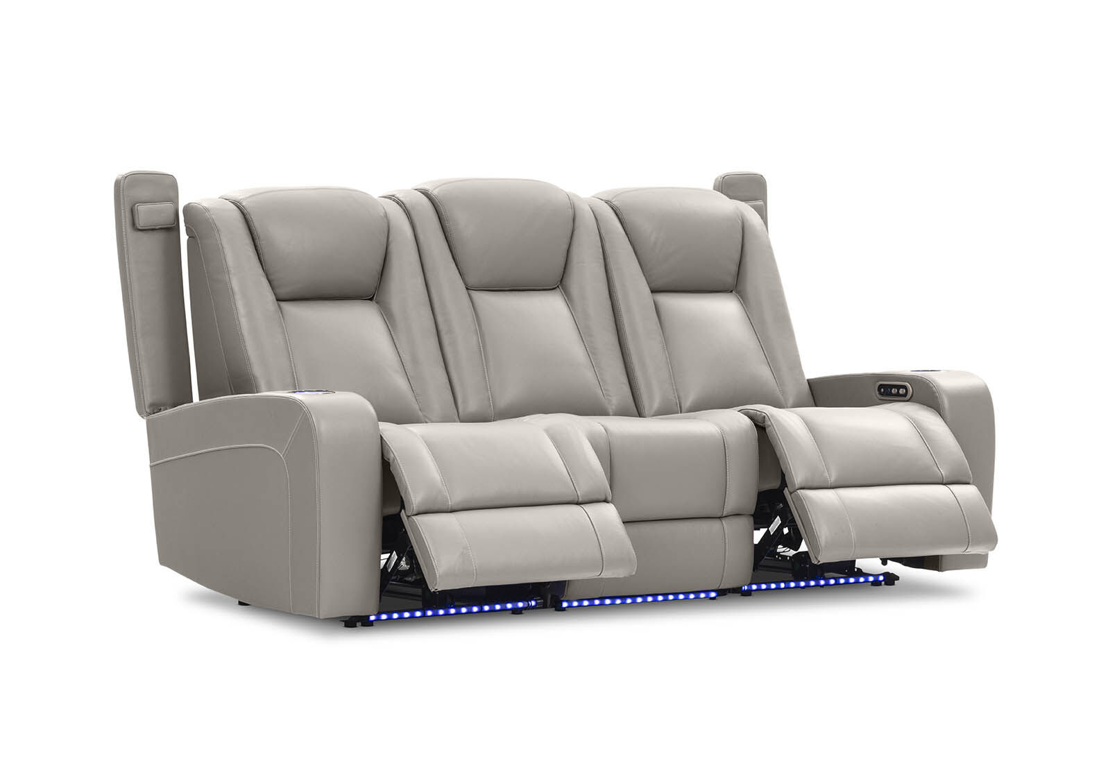 SENTINAL MK2 LEATHER - 3 Seater with 2 Electric Recliners SENTINAL MK2 LEATHER
