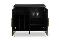 DELGADO - Black Wine Cabinet DELGADO
