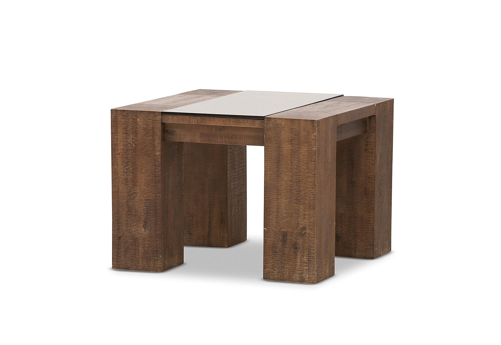 RUSTIC BROWN ZUMA Lamp Table Amart Furniture