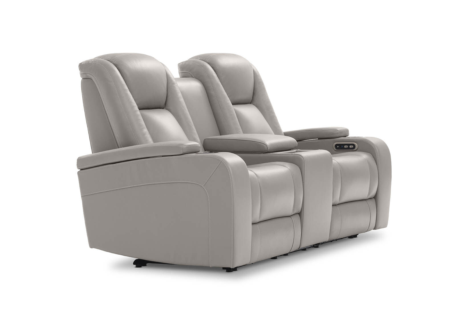 SENTINAL MK2 LEATHER - 2 Seater with 2 Electric Recliners and Console SENTINAL MK2 LEATHER