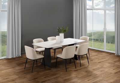 MACKINLEY - 7 Piece Dining Suite with Cedric Dining Chairs