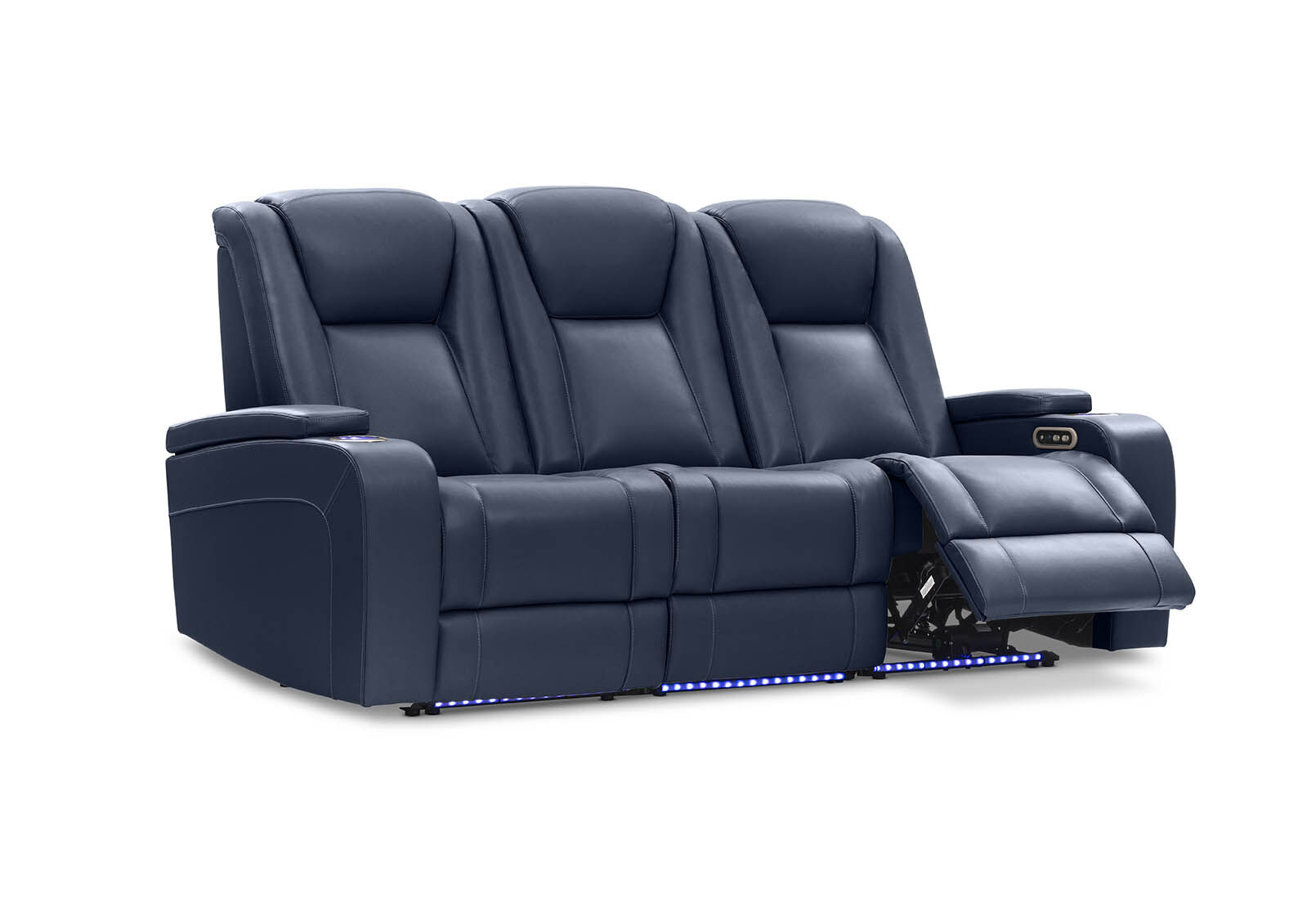 SENTINAL MK2 LEATHER - 3 Seater with 2 Electric Recliners SENTINAL MK2 LEATHER