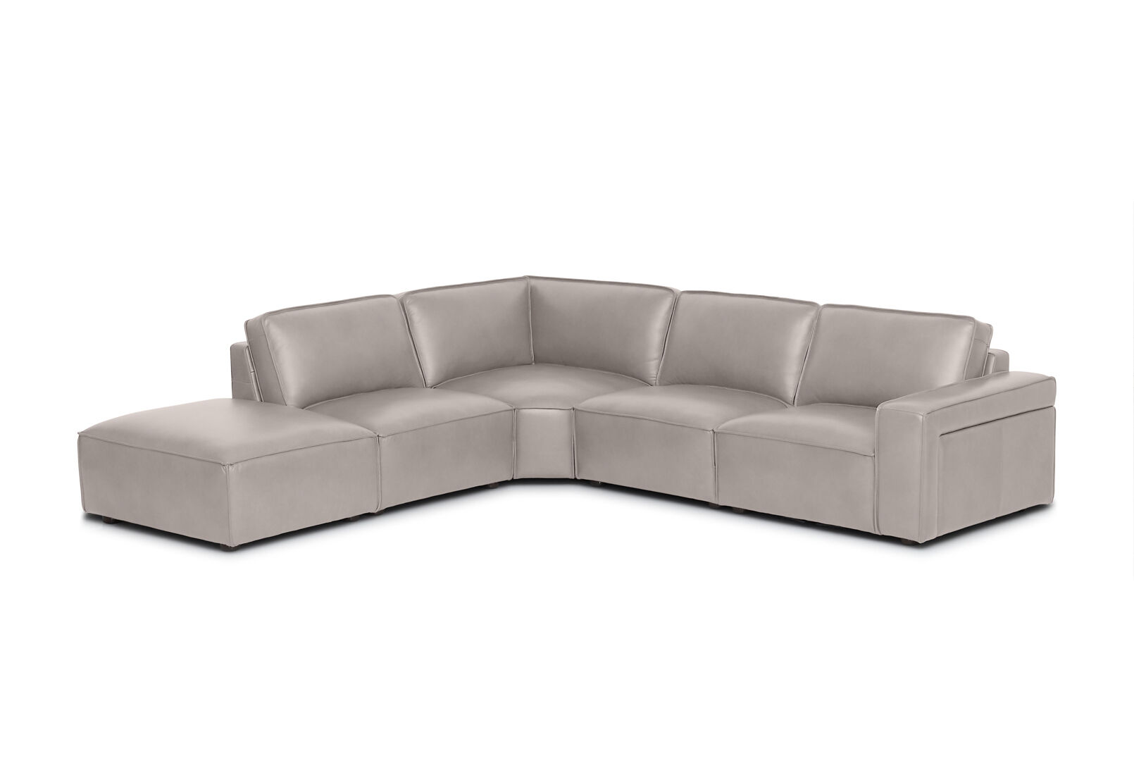 BARTELLE LEATHER - 5 Piece LHF Corner Chaise BARTELLE LEATHER