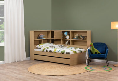 ZAYDEN - Single Bed with Trundle