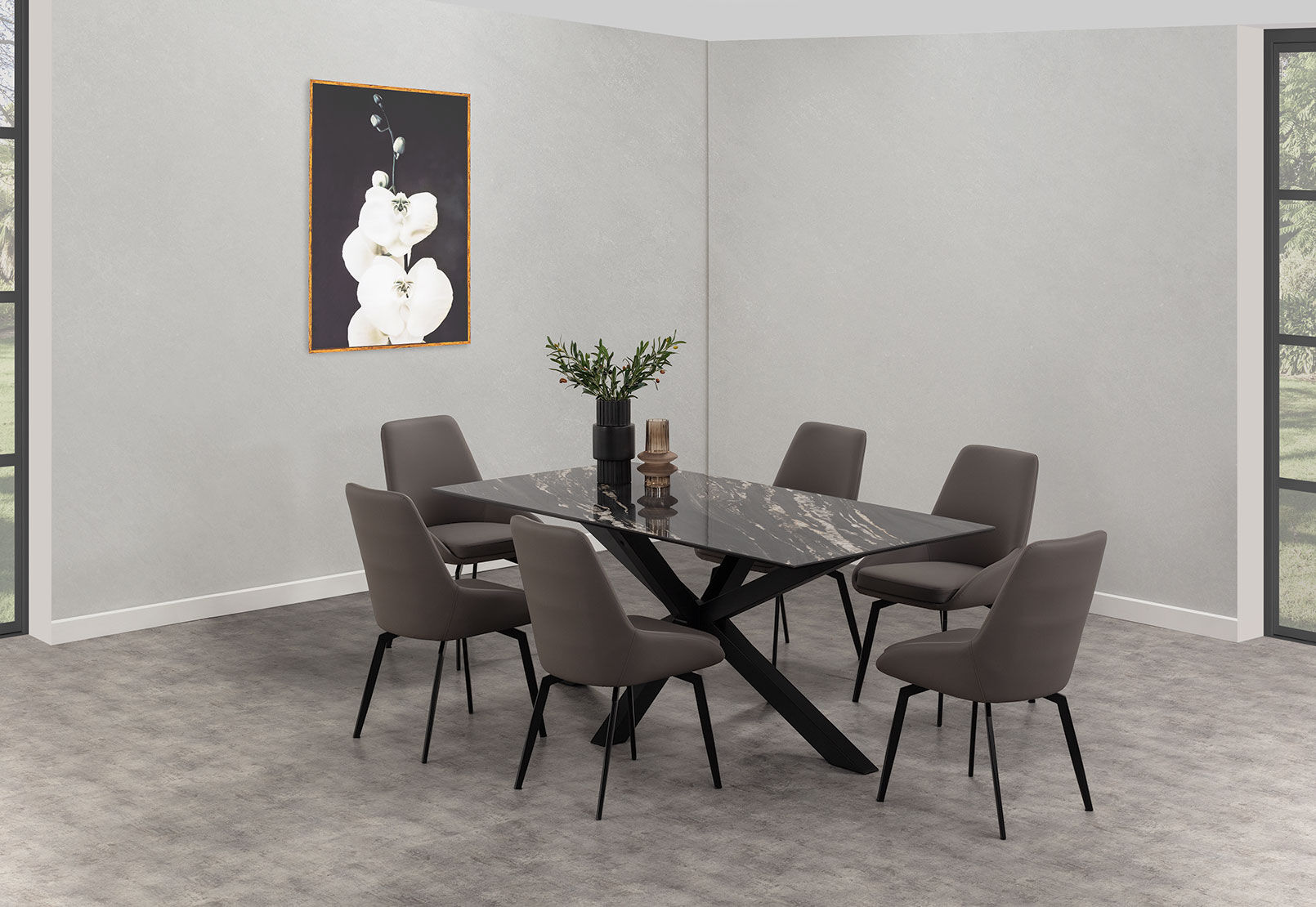 BRONTES - 7 Piece Dining Suite BRONTES