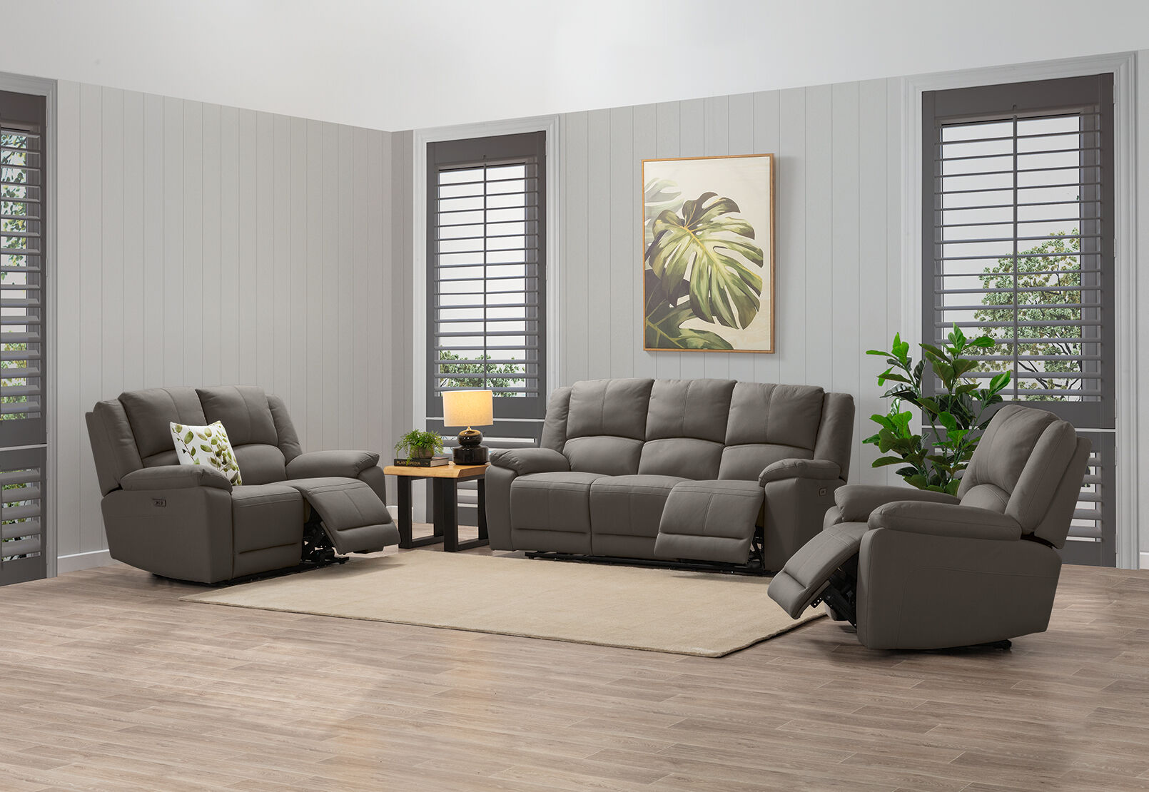 RODDICK FABRIC - 2 Seater with Electric Recliners RODDICK FABRIC