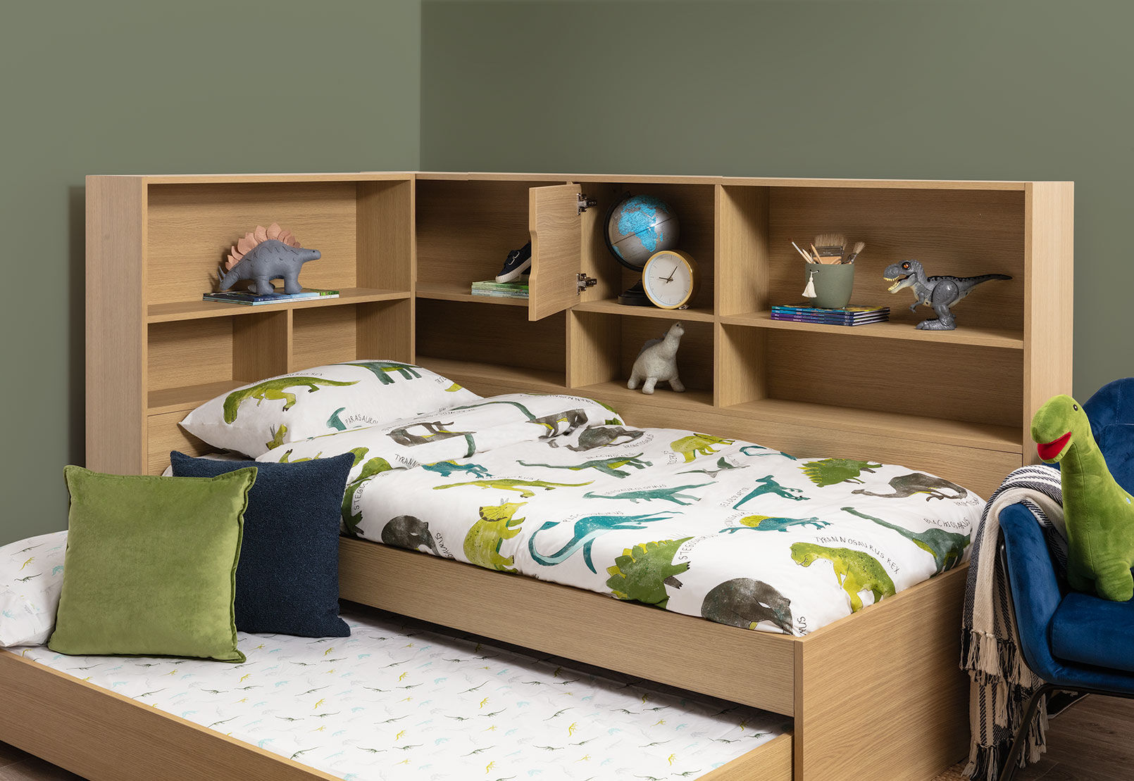 ZAYDEN - Single Bed with Trundle ZAYDEN