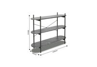 ELGIN - 3 Tier Wide Bookcase ELGIN