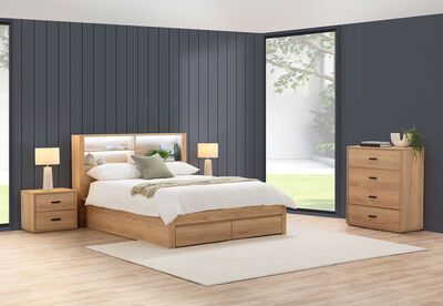 COLWYN BAY - 4 Piece Queen Tall Chest Suite