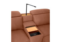GAGE FABRIC - 2 Seater with Electric Recliners & Console GAGE FABRIC