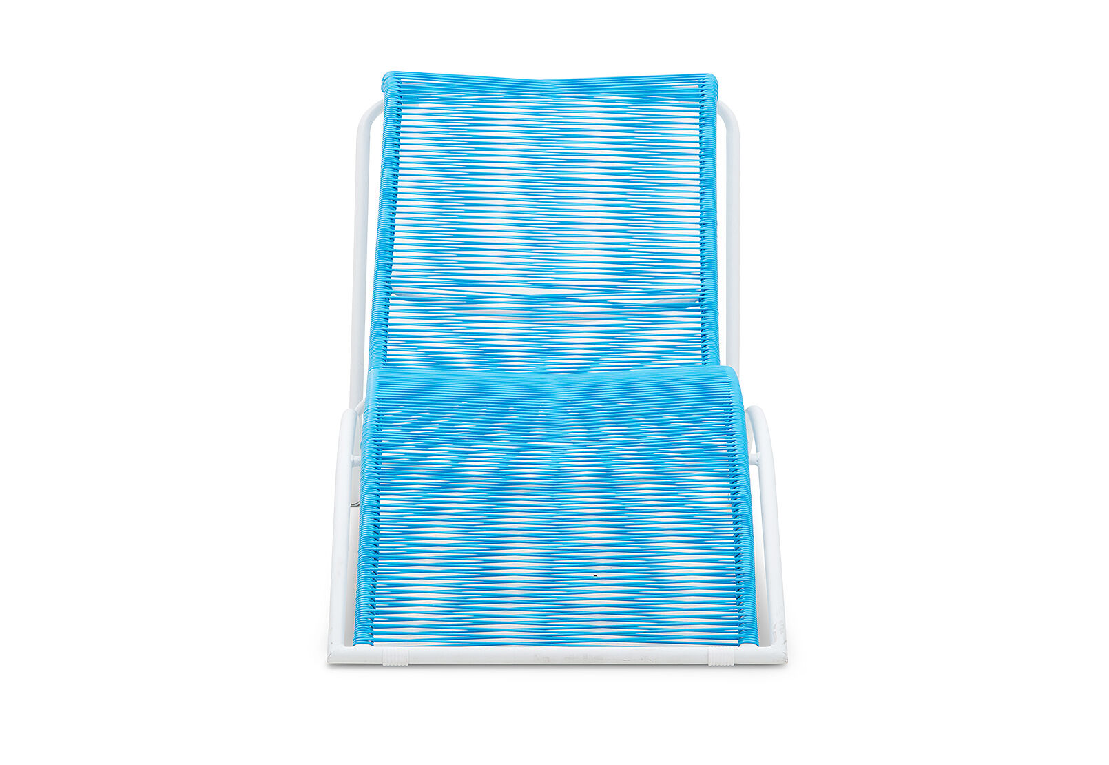 BLUE JOY Outdoor Sunlounge with White Frame Amart Furniture