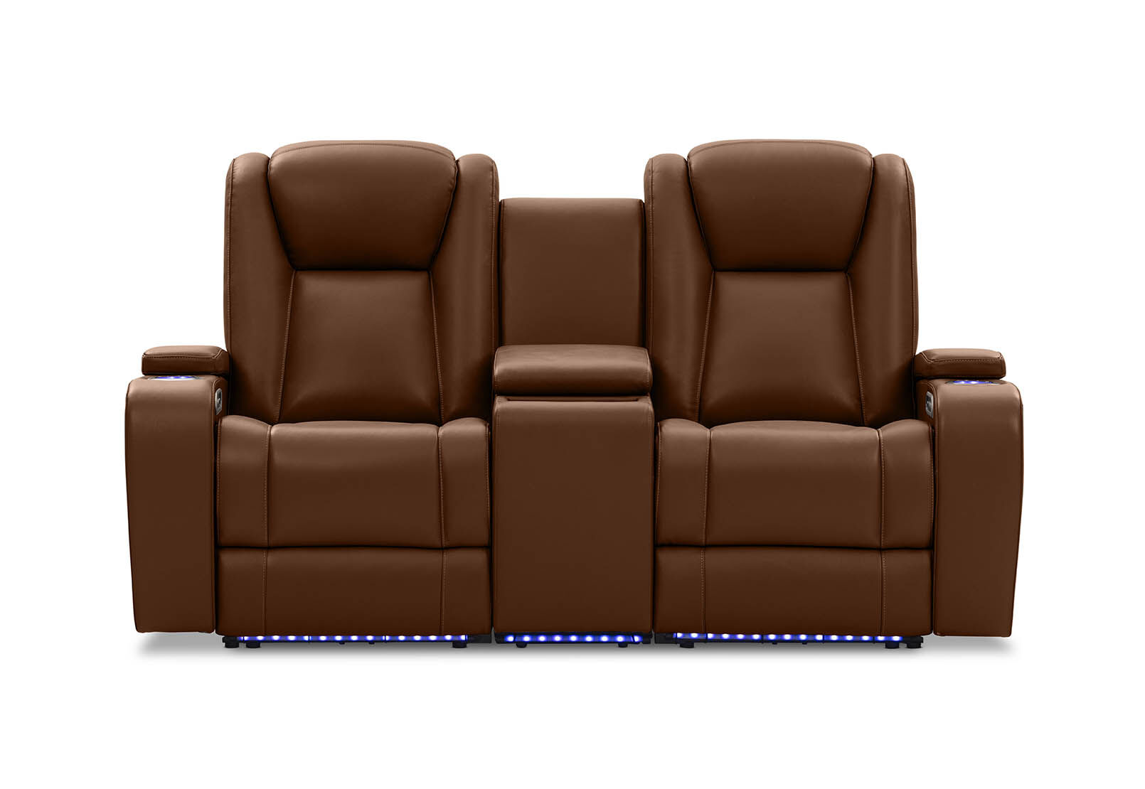 SENTINAL MK2 LEATHER - 2 Seater with 2 Electric Recliners and Console SENTINAL MK2 LEATHER