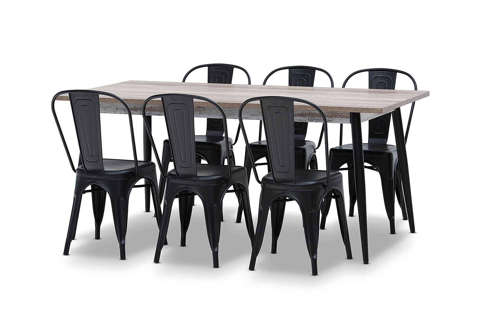 KORI - 7 Piece Dining Suite with Harz Dining Chairs KORI