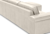 BARTELLE LEATHER - 3.5 Seater Sofa with Ottoman. BARTELLE LEATHER