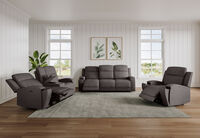 BAYTOWN FABRIC - 2 Seater Electric Recliners with Console BAYTOWN FABRIC