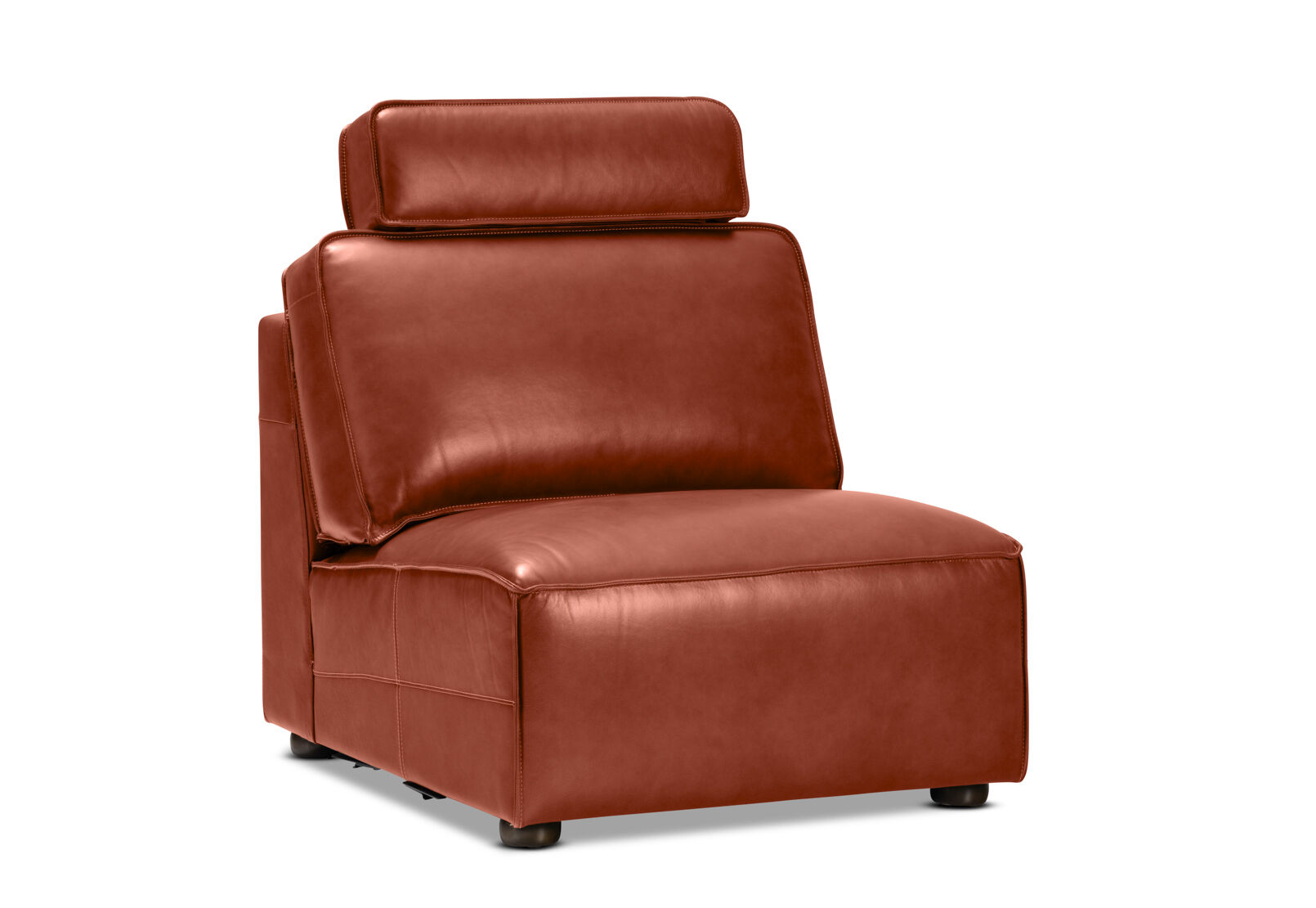 BARTELLE LEATHER - Modular Armless Chair BARTELLE LEATHER