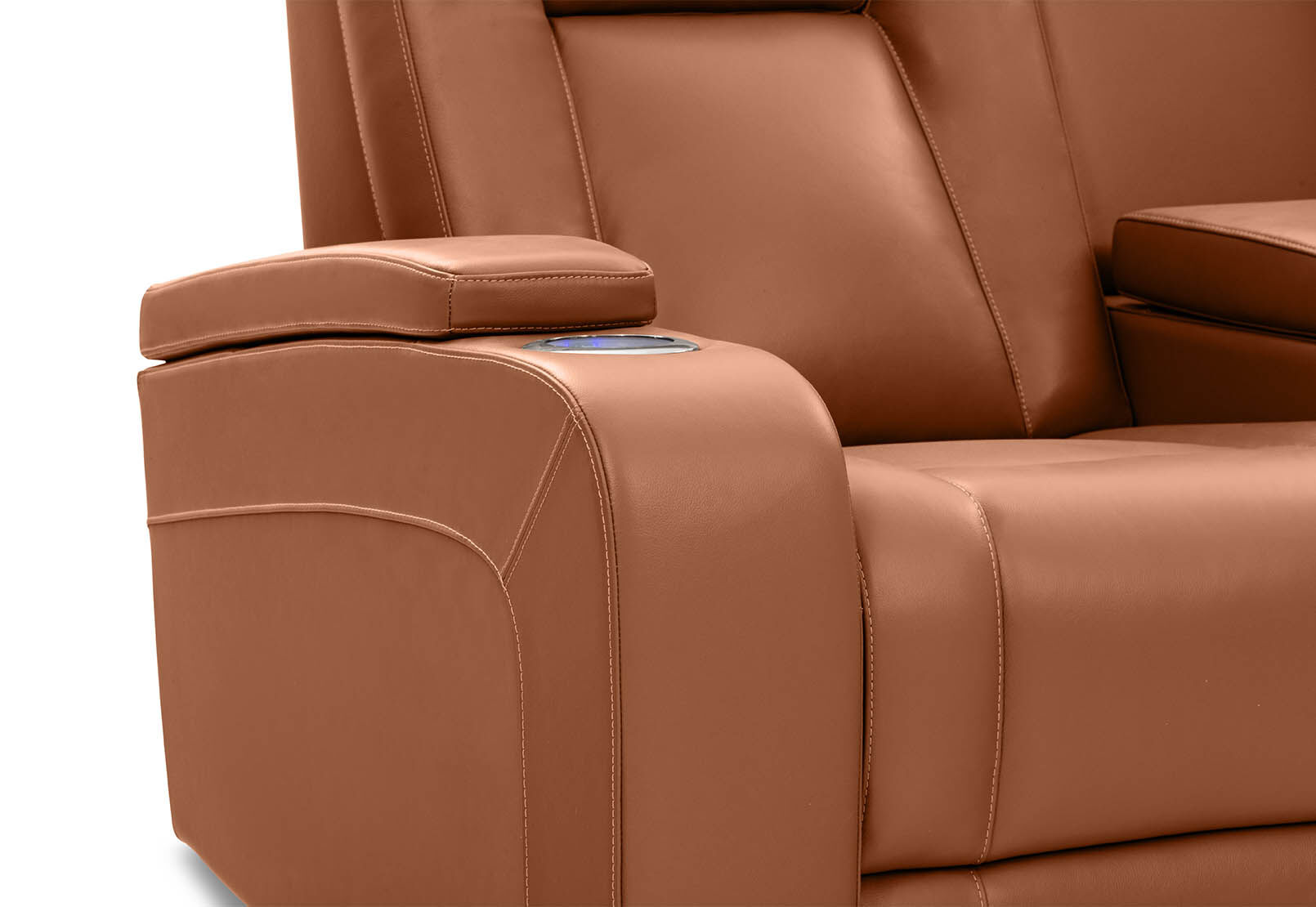 SENTINAL MK2 LEATHER - 2 Seater with 2 Electric Recliners and Console SENTINAL MK2 LEATHER