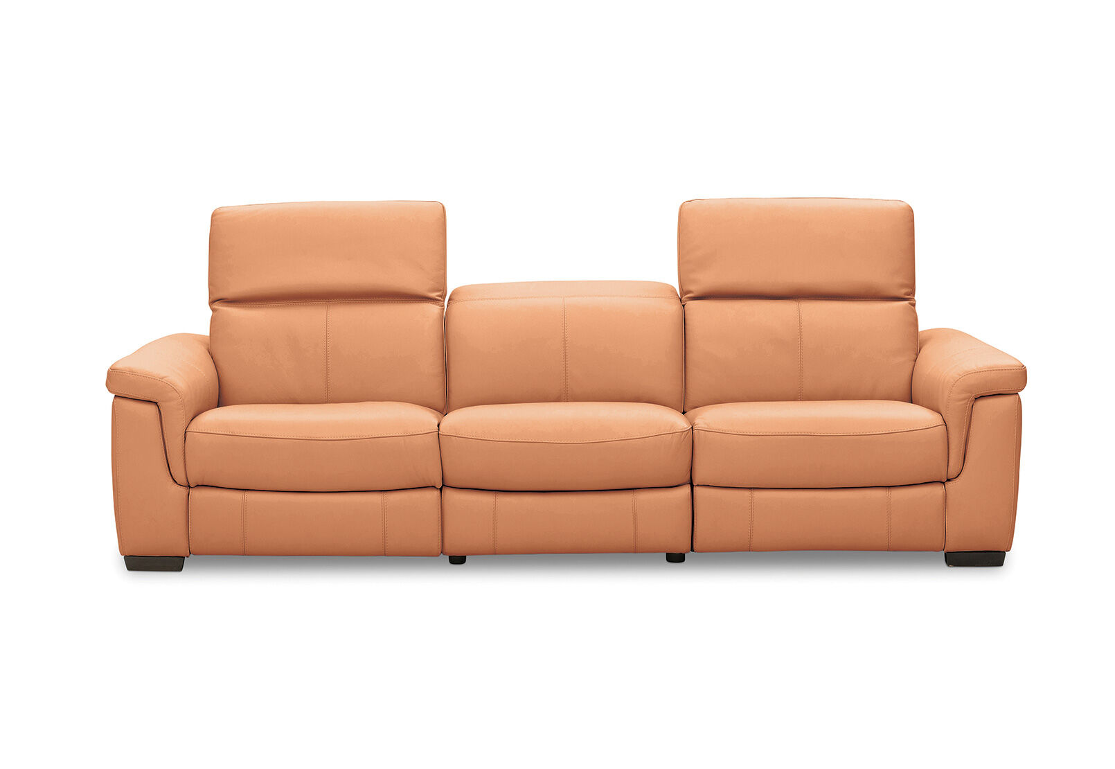 LUCIANO - Leather 3.5 Seater Sofa with 2 Electric Recliners LUCIANO