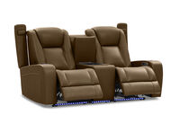SENTINAL MK2 LEATHER - 2 Seater with 2 Electric Recliners and Console SENTINAL MK2 LEATHER