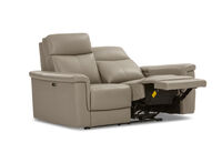 SERGIO LEATHER - 2 Seater with Electric Recliners SERGIO LEATHER