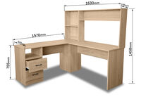 CASE - Corner Desk with Hutch CASE