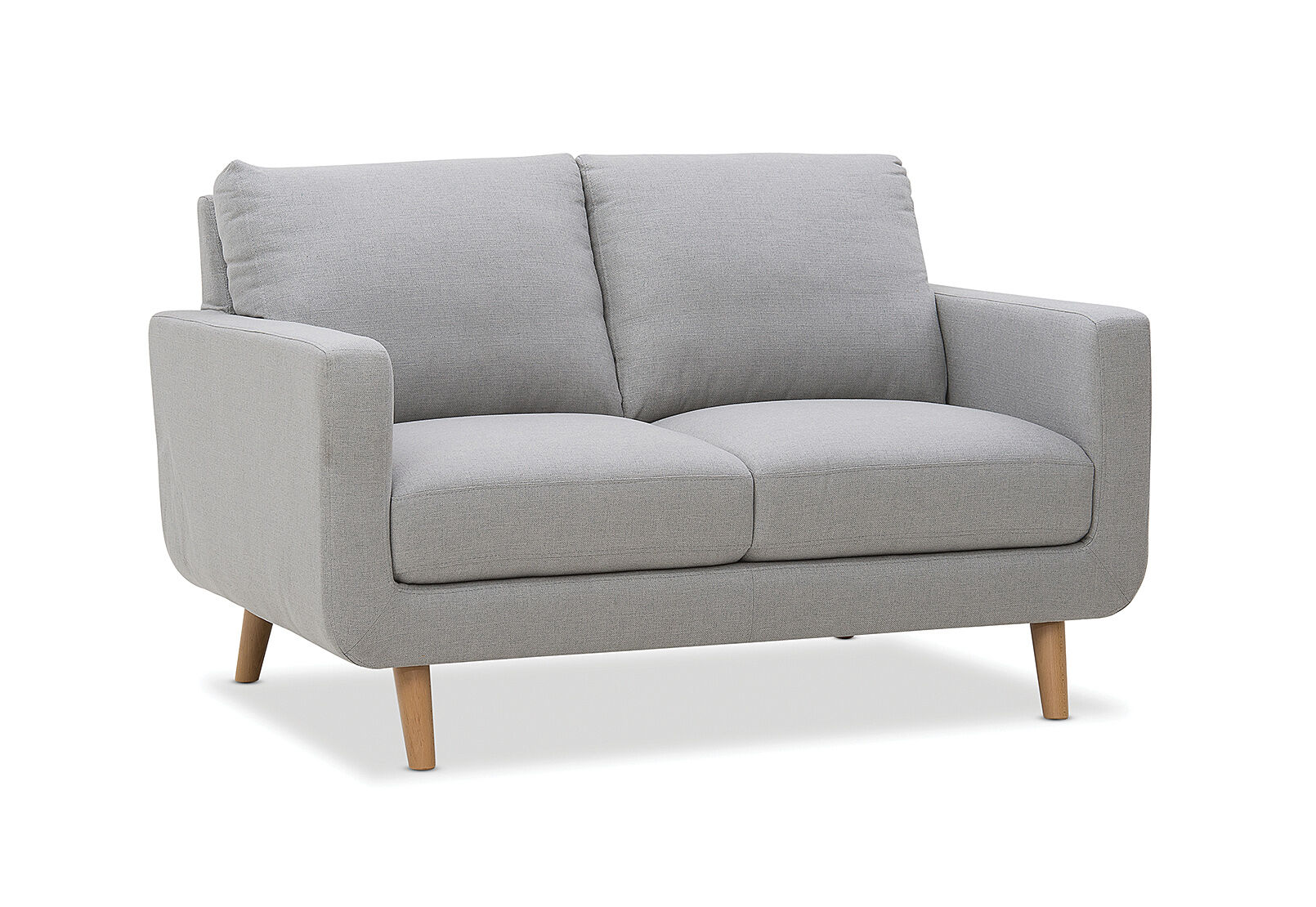 LIGHT GREY PHOEBE Fabric 2 Seater Sofa