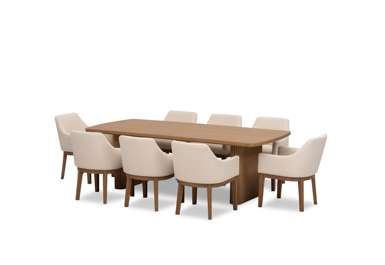 MIRAN - 9 Piece 2400 Dining Suite with Armondo Dining Chairs MIRAN