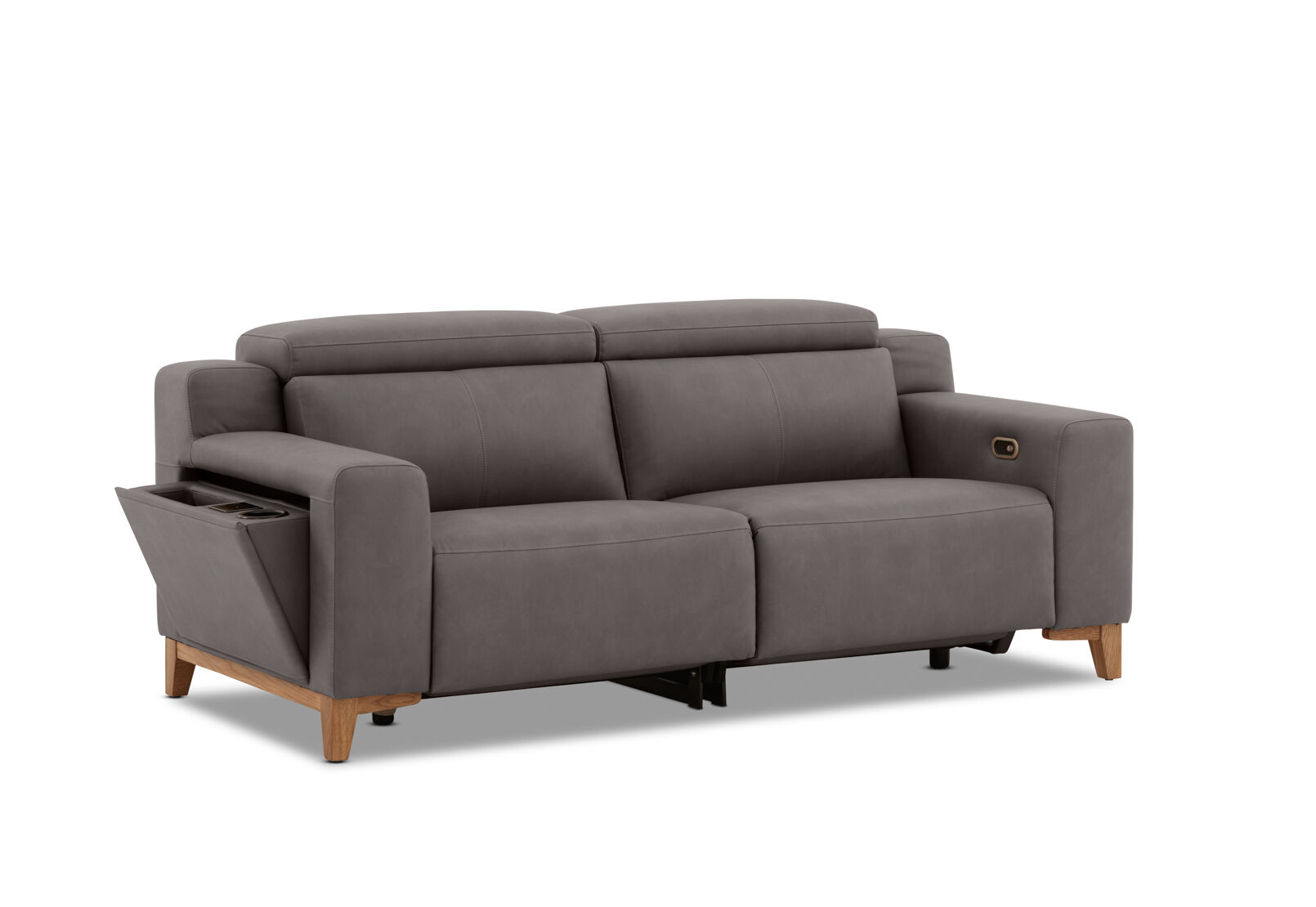 GAGE FABRIC - 2 Seater Sofa with Inbuilt Electric Recliners GAGE FABRIC