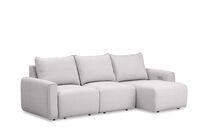 MIKAELA - 3 Seater with Sliding Electric Chaise MIKAELA