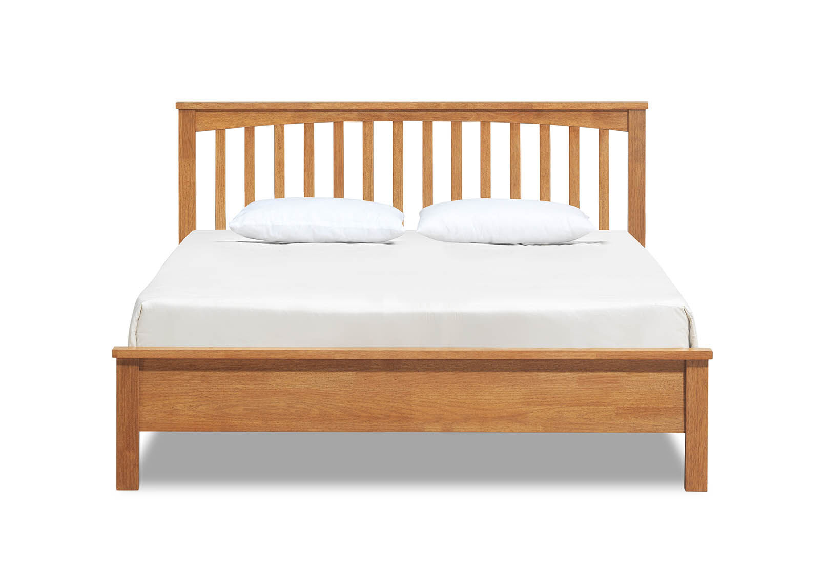 OAK Oakham Oak Coloured King Bed Amart Furniture