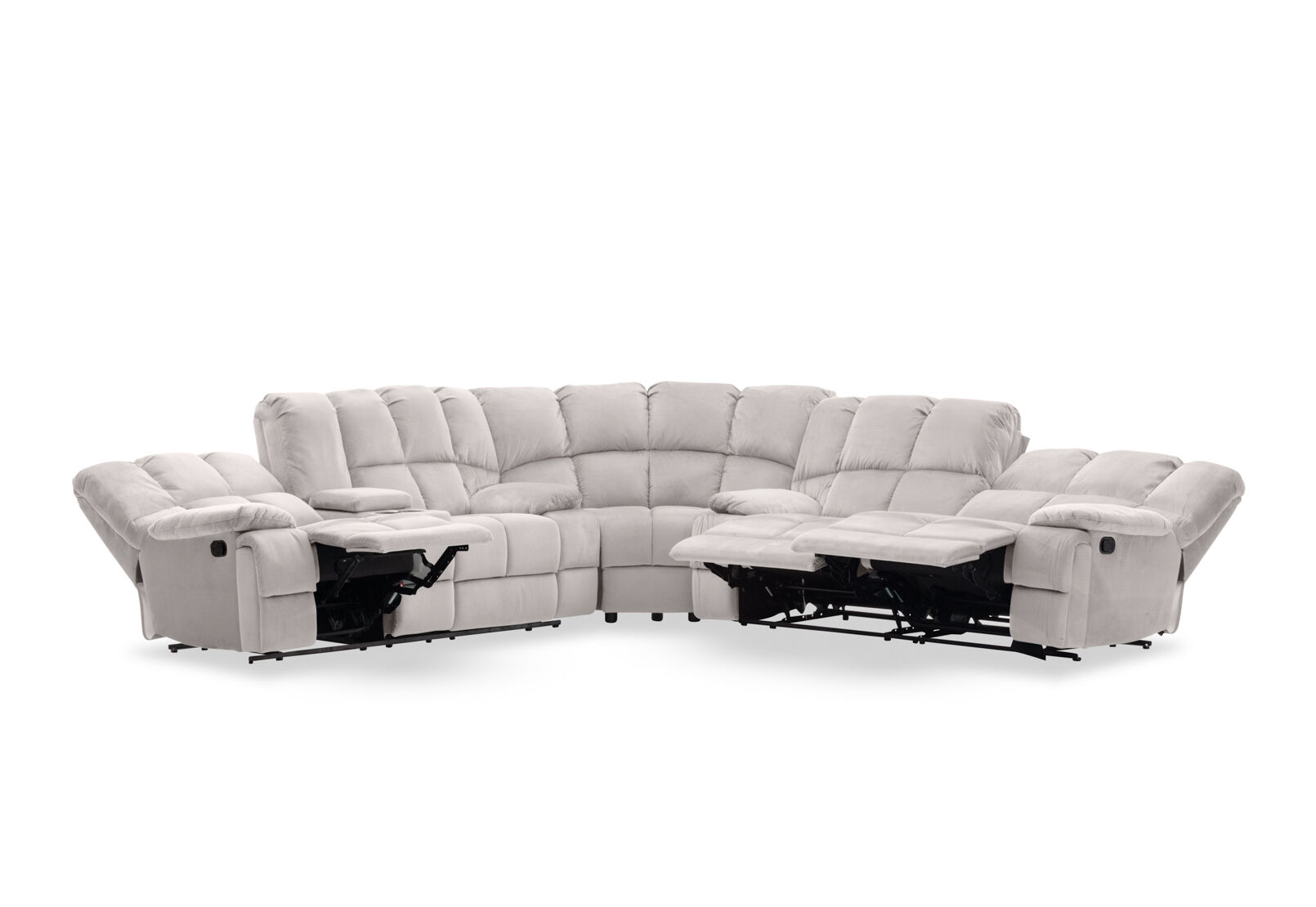 LEBRON FABRIC - Corner with Recliners LEBRON FABRIC