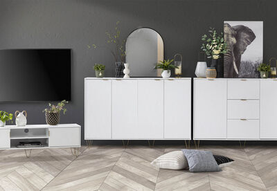 DORSEY - White 4 Door Buffet