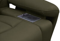 HOLLYWOOD LEATHER - Media 3 Seater with Electric Recliners HOLLYWOOD LEATHER