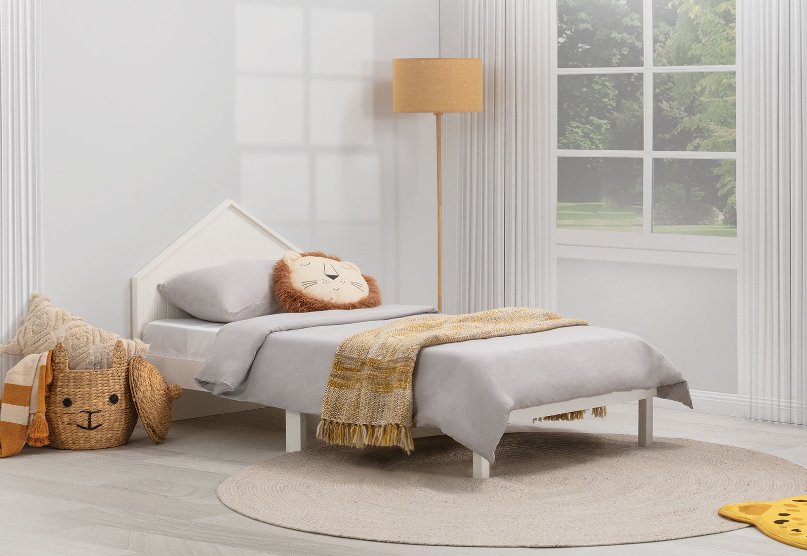McLEAN - Single Bed House Headboard McLEAN
