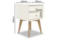 FIELDS - 2 Drawer Bedside Table FIELDS