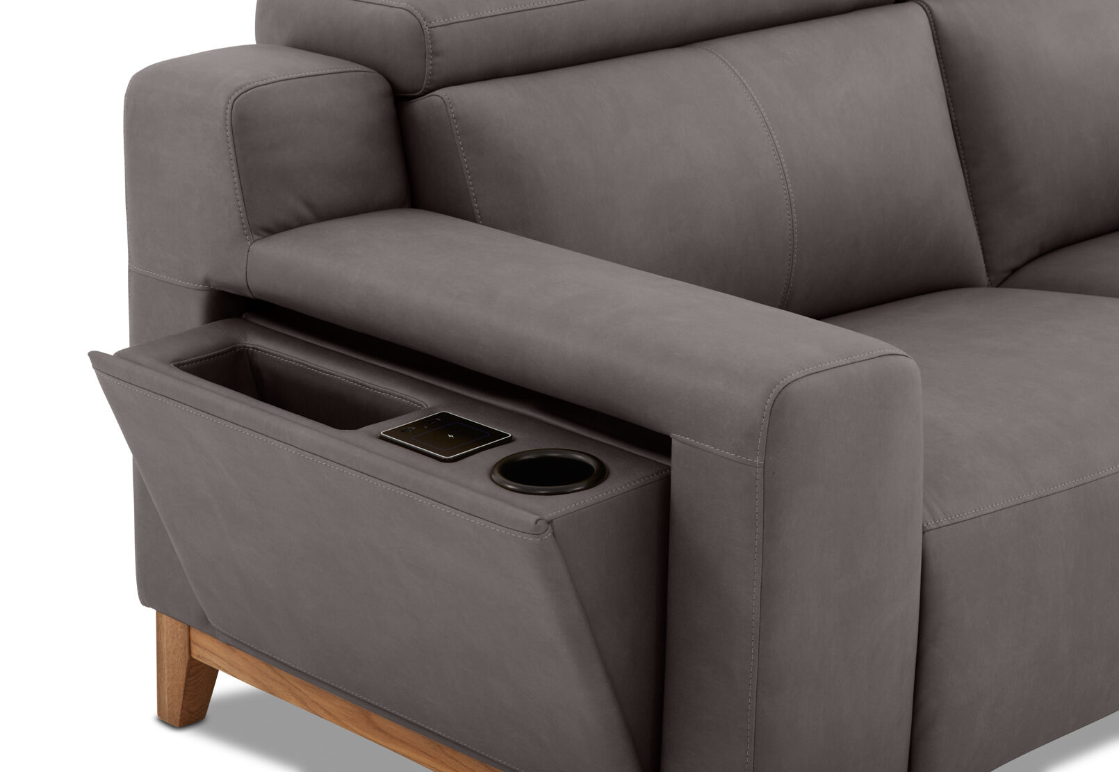 GAGE FABRIC - 2 Seater Sofa with Inbuilt Electric Recliners GAGE FABRIC