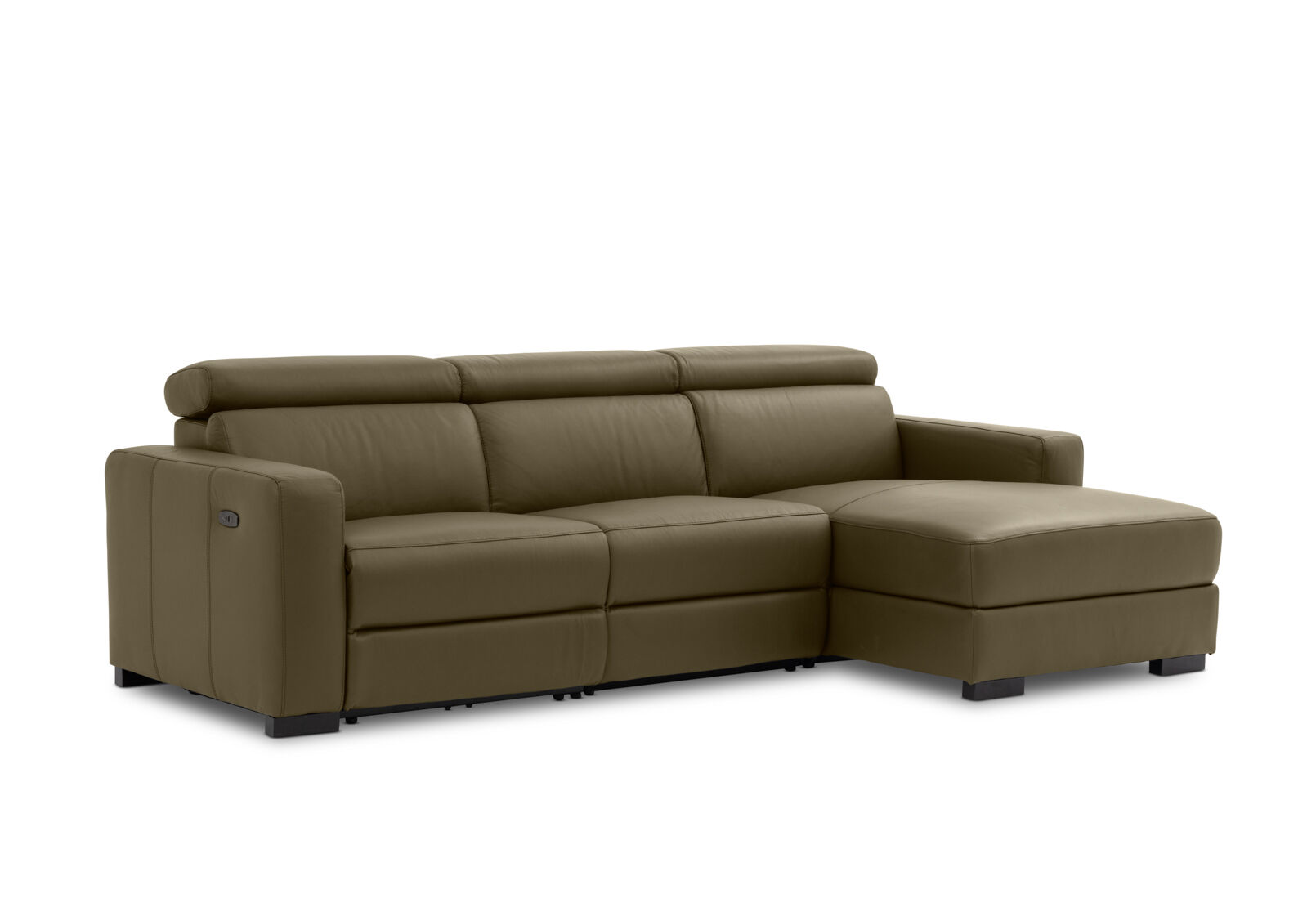 DAMIAN LEATHER - 3 Seater Sofa with RHF Chaise DAMIAN LEATHER