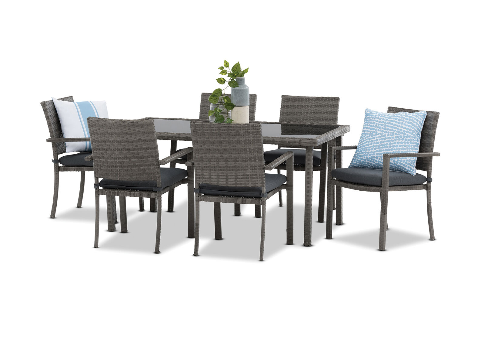 RIANA - 7 Piece Outdoor Dining Setting. RIANA
