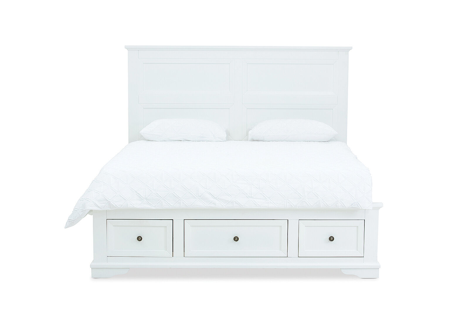 WHITE CHANELLE Queen Bed