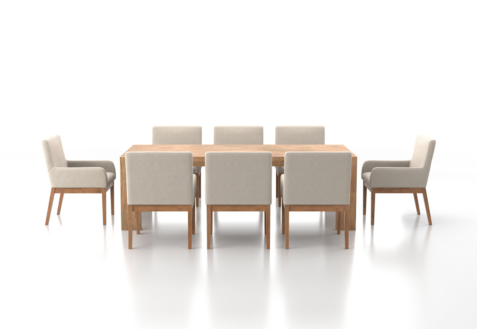 SORVINO - 9 Piece Dining Suite with Lazarus Dining Chairs SORVINO