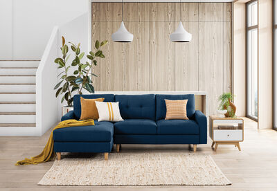 KELLER - Fabric 3 Seat LHF Chaise