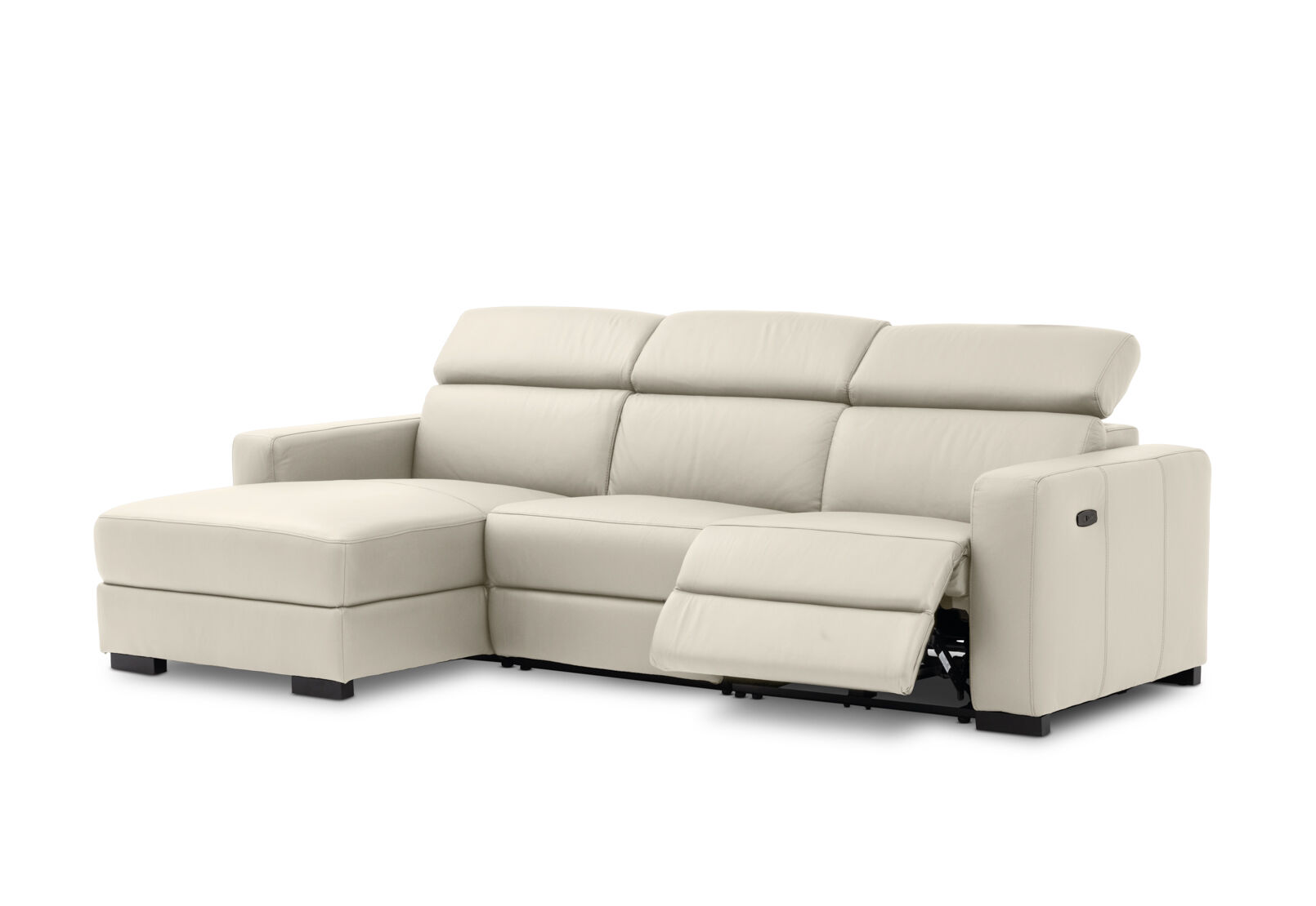 DAMIAN LEATHER - 3 Seater Sofa with LHF Chaise DAMIAN LEATHER