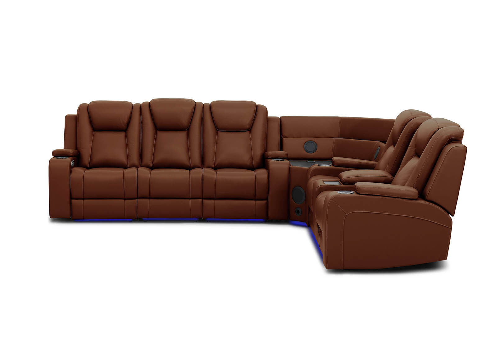 SENTINAL MK2 LEATHER - 5 Piece Corner with RHF Console SENTINAL MK2 LEATHER