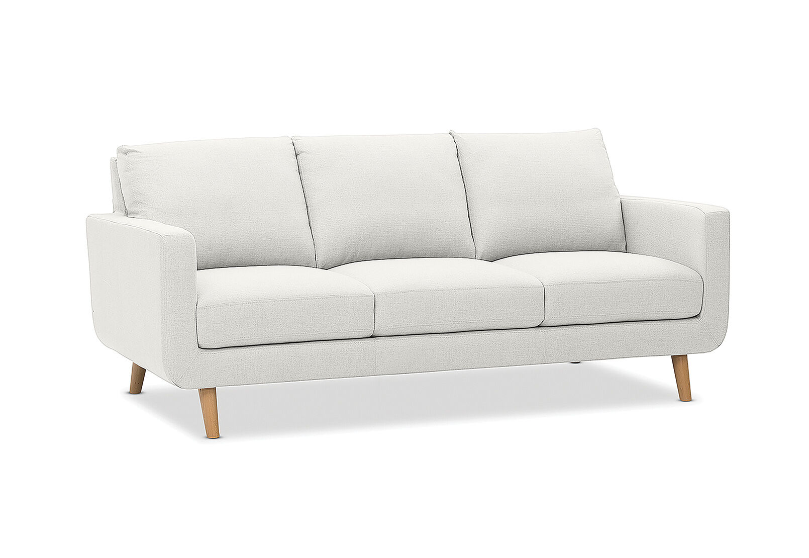 BEIGE PHOEBE Fabric 3 Seater Sofa Amart Furniture