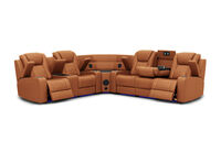 SENTINAL MK2 LEATHER - 5 Piece Corner with LHF Console SENTINAL MK2 LEATHER