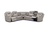 SENTINAL MK2 LEATHER - 5 Piece Corner with LHF Console SENTINAL MK2 LEATHER